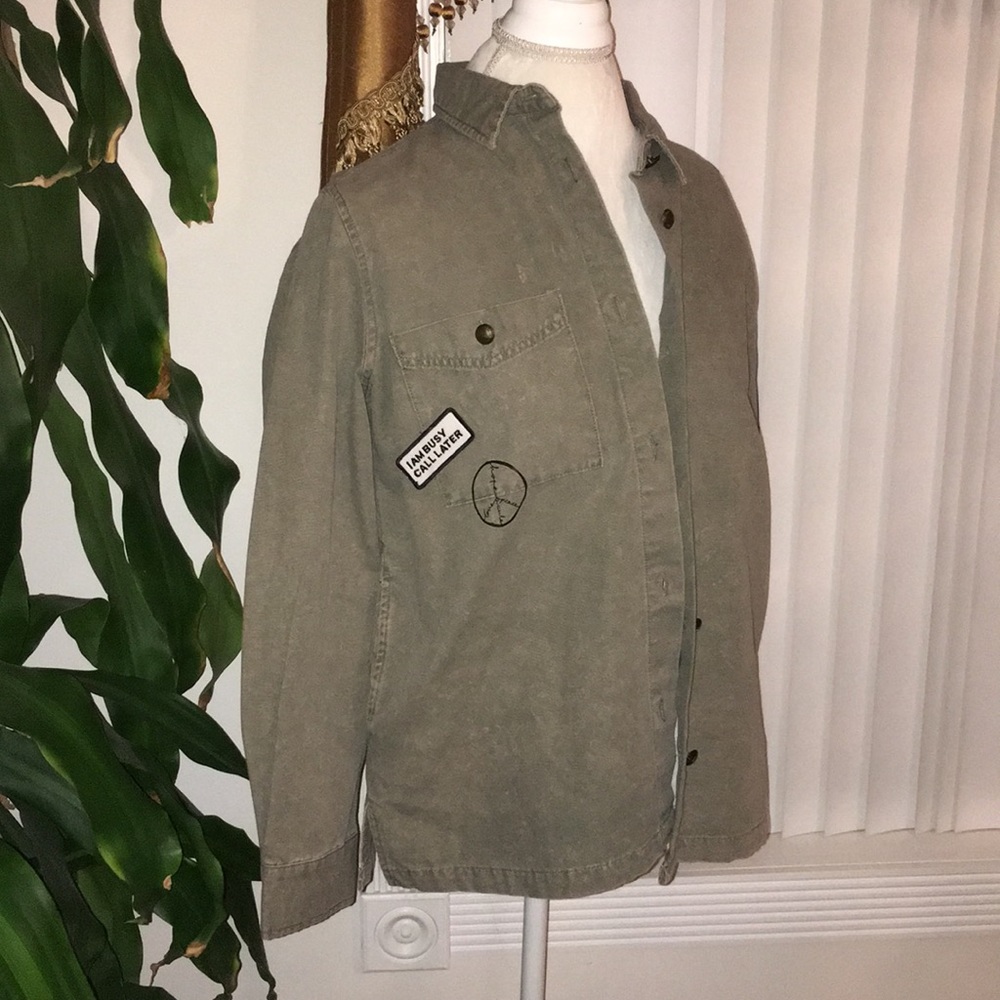 New Zara Denim Shirt Jacket Medium